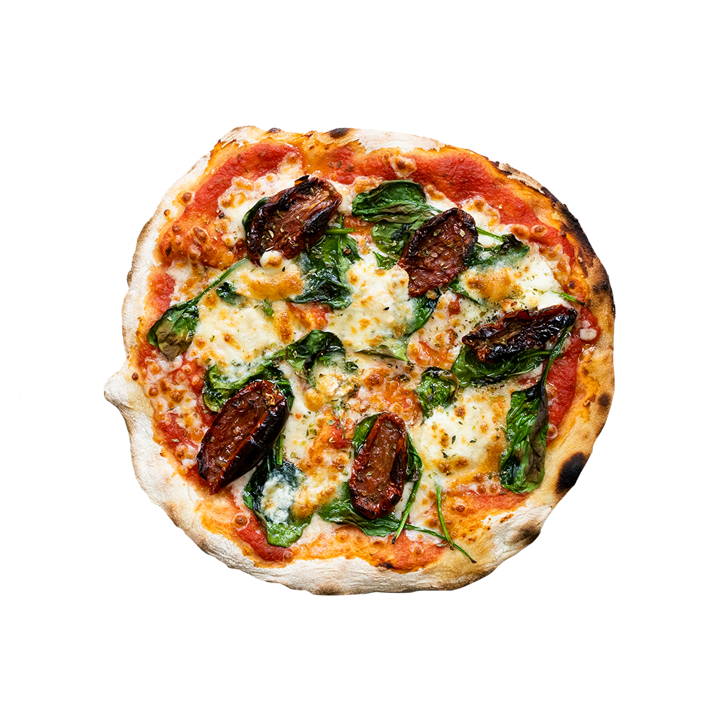 pizza de espinacas
